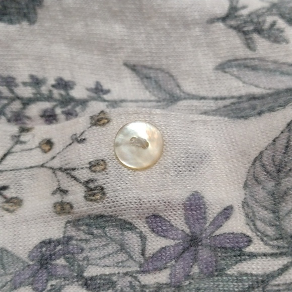 Rachel Ashwell 100% linen floral top - Picture 6 of 7